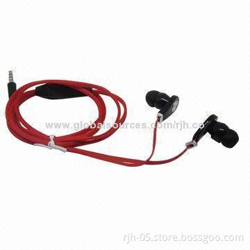 3.5mm stereo metal earphones with microphone